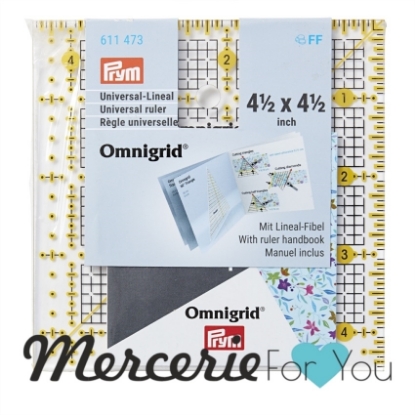 611650 Regolo per quilting patchwork e cucito 3x30 cm Omnigrid Prym